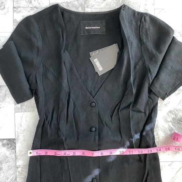 New REFORMATION Locklin Midi Dress - Picture 5 of 7